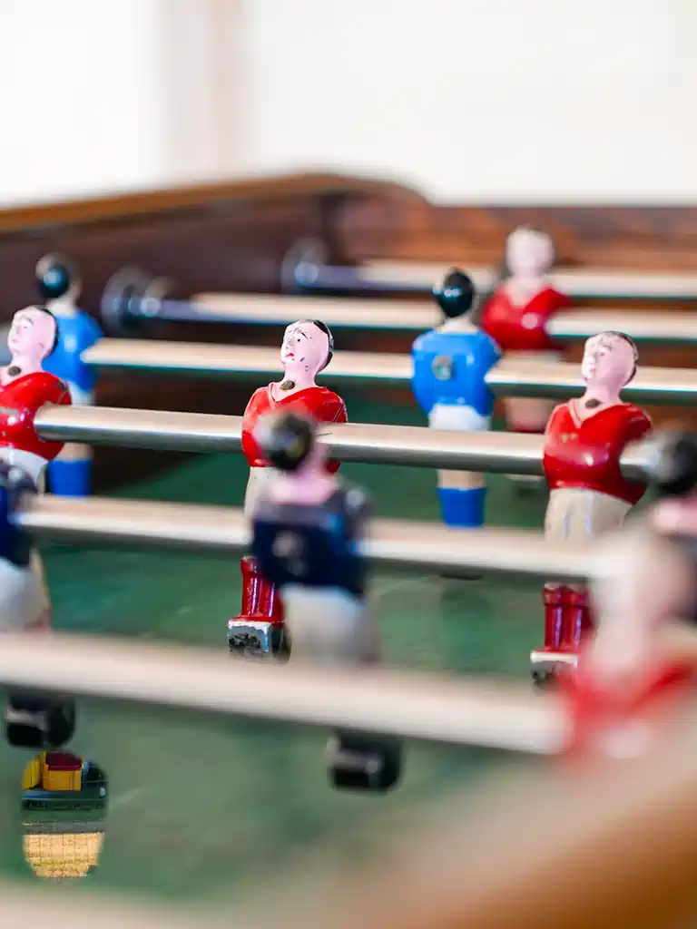 Baby foot au camping à Brem-sur-Mer